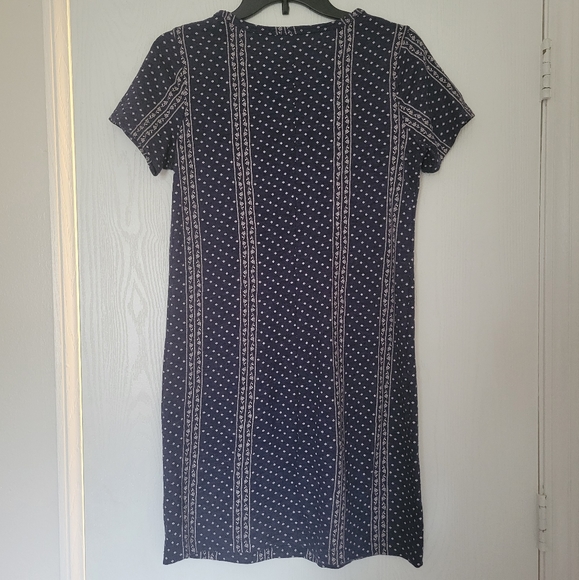 🟣Navy patterned dress - Picture 4 of 4
